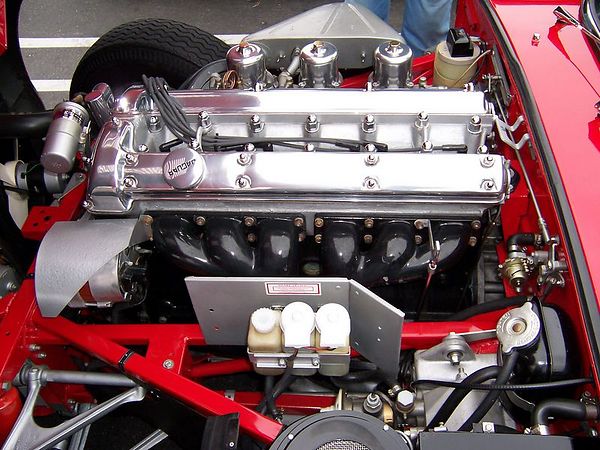 Jaguar XK engine in an E-Type