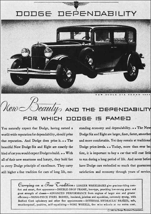1931 Dodge six sedan