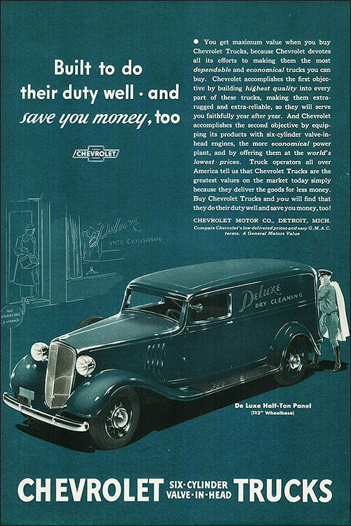 1935 Chevrolet DeLuxe Half-Ton Panel Truck