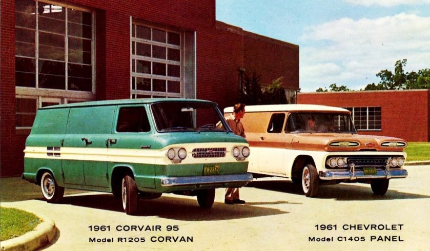 1961 Chevorlet Trucks - Corvair 95 model R1205 Corvan + Model C1405 Panel