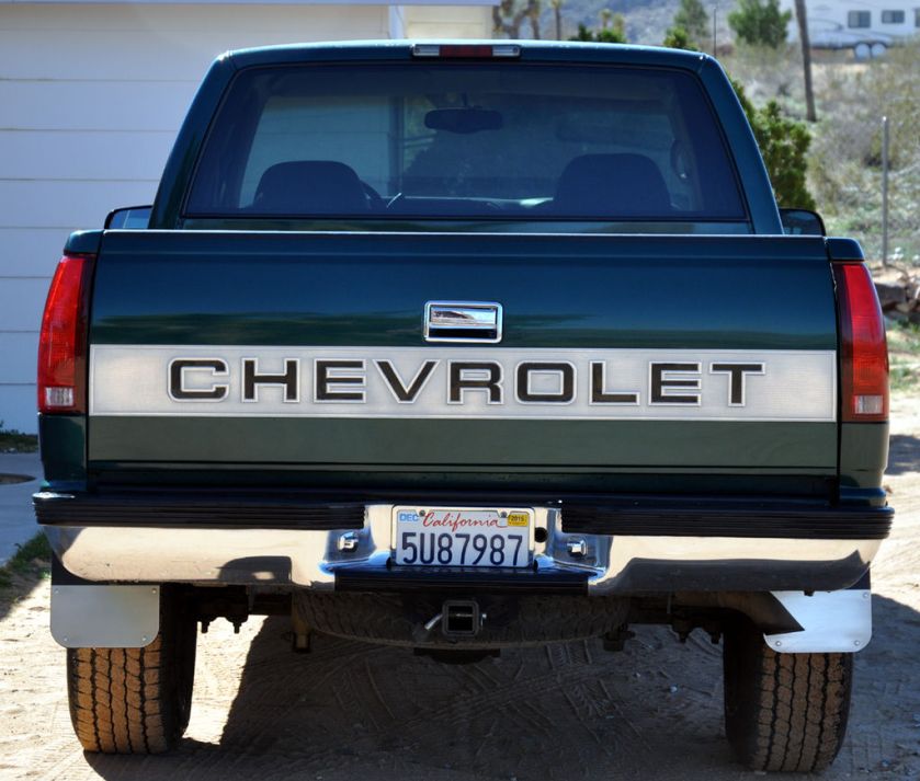 1997 C-K with Silverado Trim Package, displaying CHEVROLET on the tailgate.