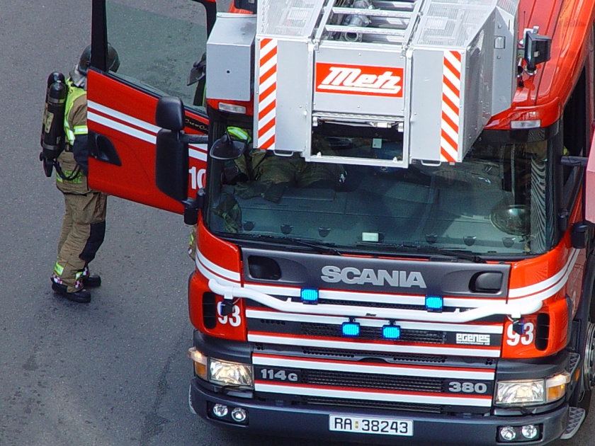 Scania Ladderwagen Norwegian fire engine