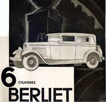 1930 Berliet 6cyl reklame