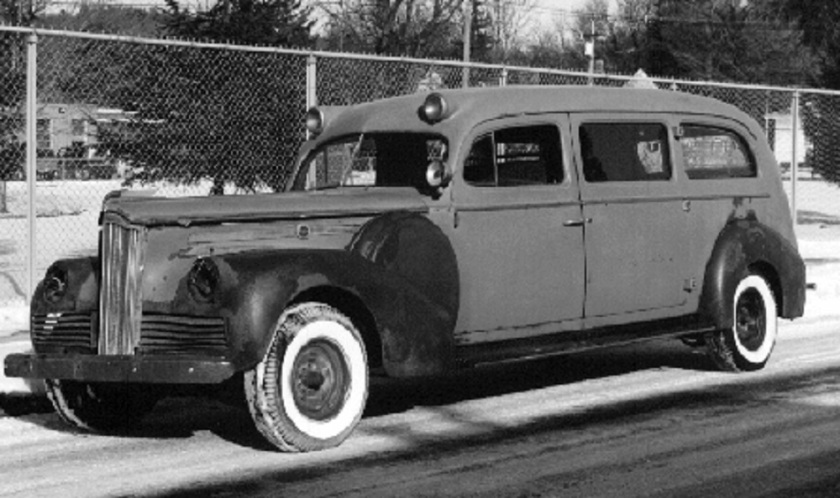 1942 Packard End-Loading Limousine-Style Ambulance with coach work by Henney