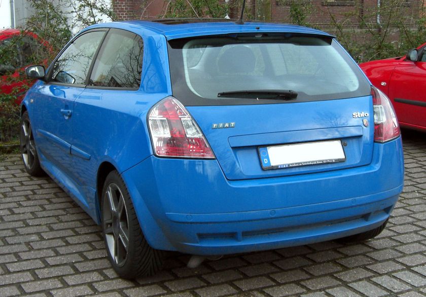 2009 Fiat Stilo Abarth rear
