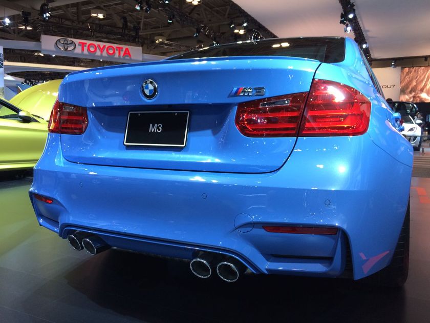 2014 BMW_F30_M3_rear_view_Toronto_Auto_Show