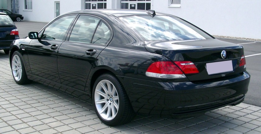 BMW E65 rear