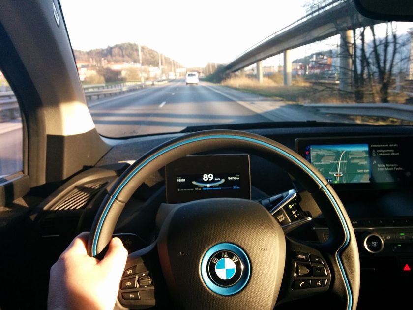 BMW i3 control panel