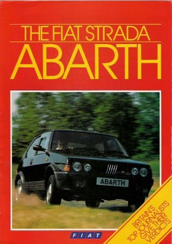 Fiat Ritmo Abarth 130TC Strada book