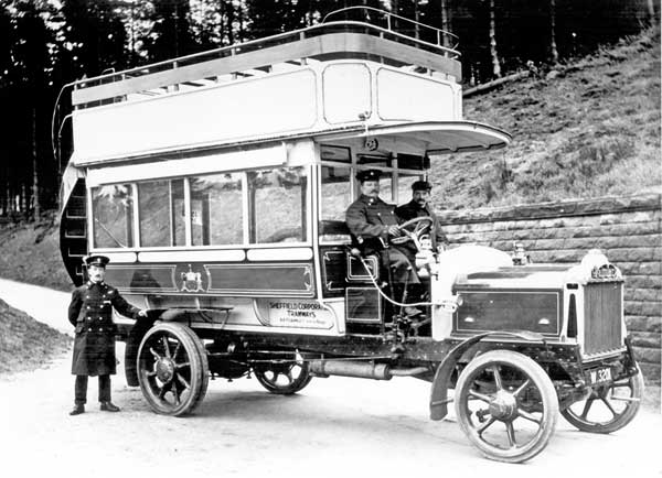 1913 DAIMLERSHEFFIELDFirstomnibustobeboughtbySheffieldTransport-DaimlerCC419DodsonOT1816R34-SeatDoubleDeckerBusW32011913SheffieldNo1