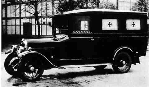 1930 Crossley J Type ambulance