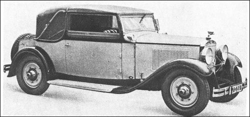 1931 Adler standard 6 cabrio buhne