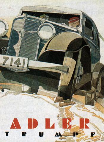 1933 Adler trumpf reklame