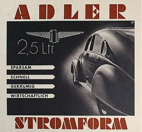 1940 Adler Stromform brochure