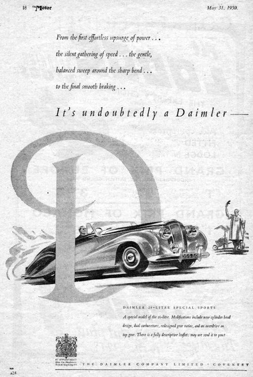 1950 Daimler db 18 special sport