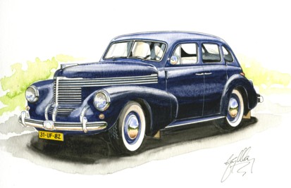 1950 Opel Kapitan Painting