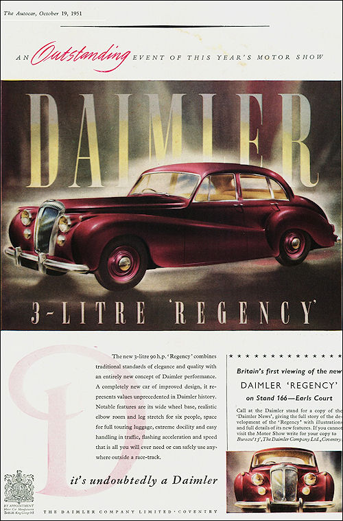 1951 Daimler 3-Litre Regency Saloon
