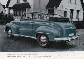 1951 opel olympia cabrio coach