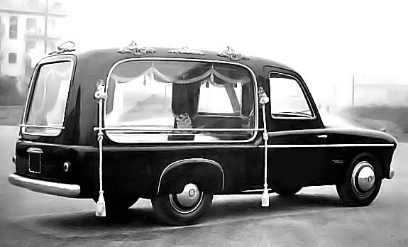 1953 Accossato Fiat 1400 carro funebre Michelotti Hearse