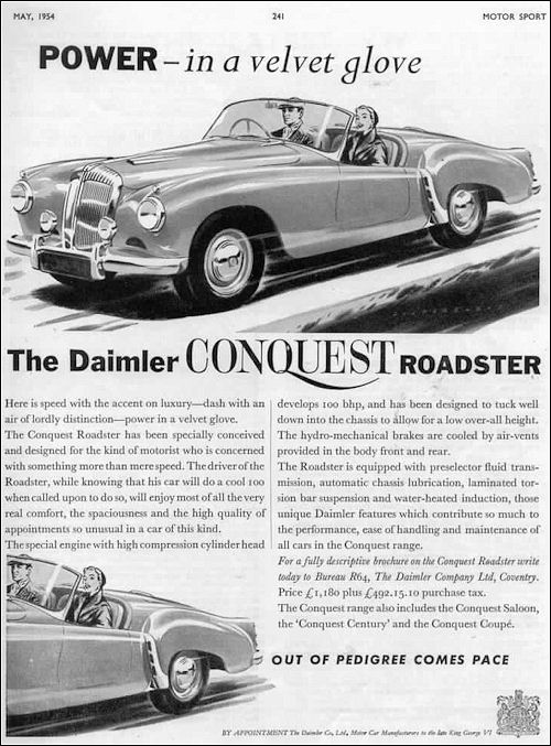 1955 Daimler conquest roadster