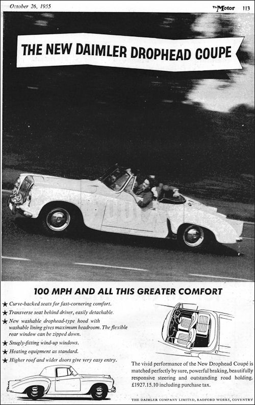 1956 Daimler conquest century roadster