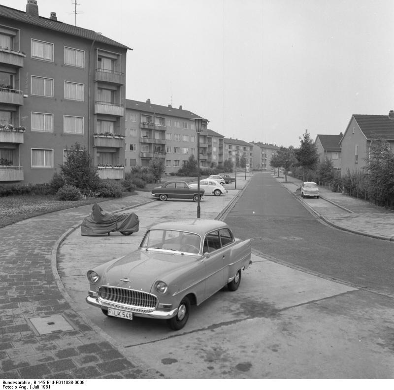 Wohnungsbau: Frankfurt/Main, Albert Schweitzer-Siedlung 17. - 20. Juli 1961