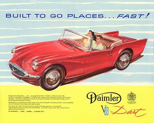 1960 Daimler dart lhd centre l59