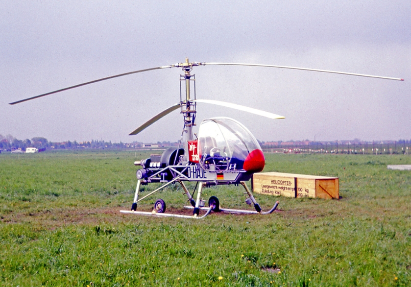 1966 The prototype single-seat Wagner Skytrac 1 at the 1966 Hannover Air Show
