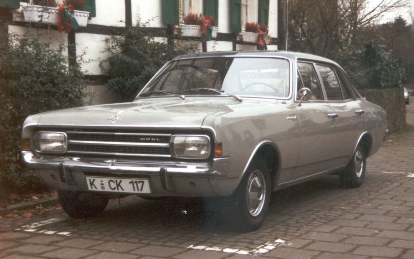 1968 Opel Rekord C 1.7 S 4-door saloon, two colour version