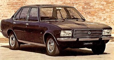 1972 Opel Rekord, powered by a 2100cc diesel and sharing the same body as the Commodore sedan