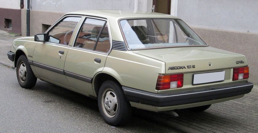 1981–1988 Opel Ascona C rear