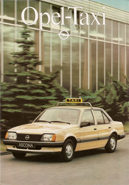 1982 Opel Ascona taxi Brochure