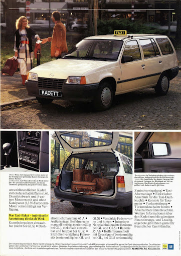 1987 Opel kadett taxi