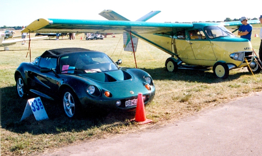 2002 Aerocar 2000 next to Lotus