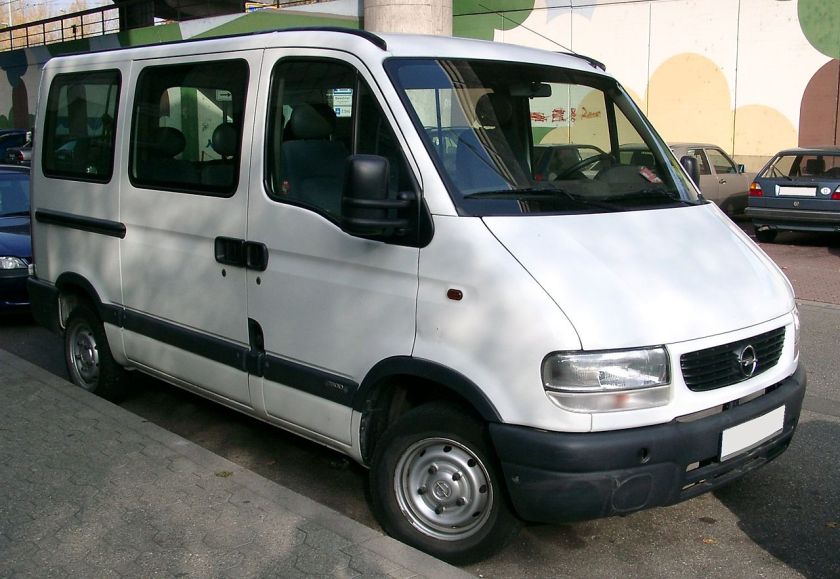 2007 Opel Movano A (pre-facelift), low roof, short-wheelbase minibus