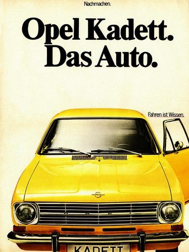 Opel Kadett ad