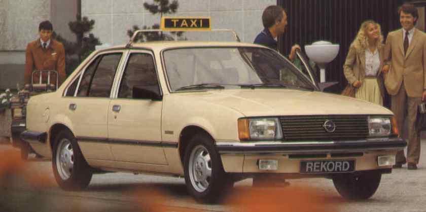 Opel Rekord als taxi
