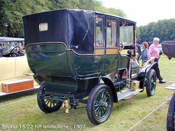 1907 Spyker 15-22 HP Landaulette b