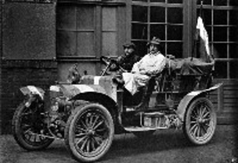 1907 Spyker die deelnam aan Peking-Parijs