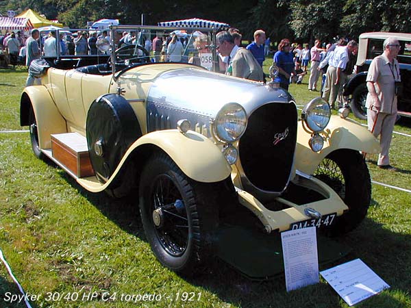 1921 Spyker 30-40 HP C4 Torpedo a