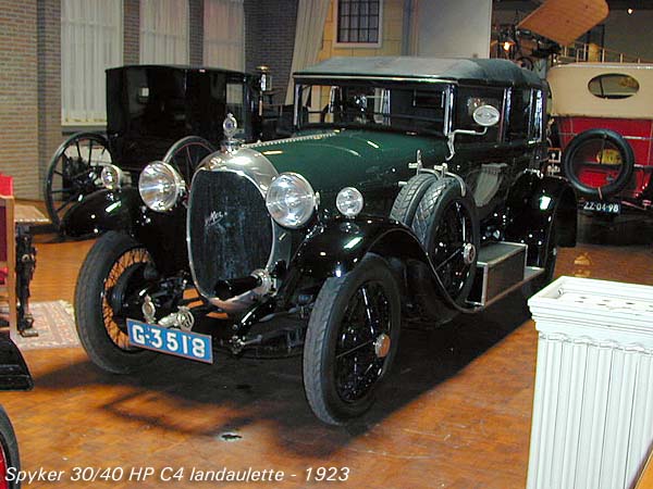 1923 Spyker 30-40 HP C4 Landaulette a