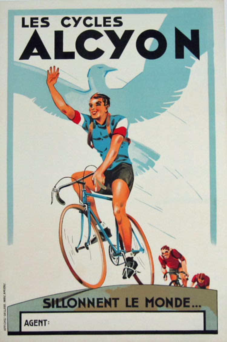 1927 Alcyon Cycles by artist Gaillard from 1927