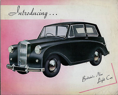 1950-51 Triumph Mayflower Saloon UK Market Sales Brochure
