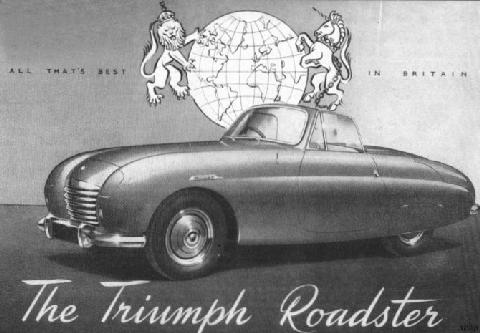 1950 triumph trx roadster advert