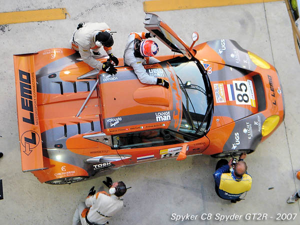 2007 Spyker C8 Spyder GT2R top