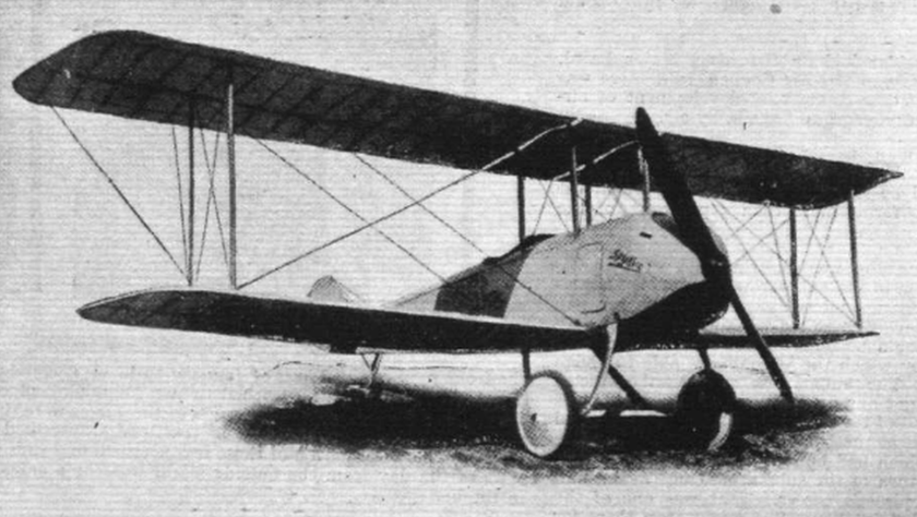 Spijker V.1 in its early form with curved undercarriage front legs and no cut-out in the upper wing