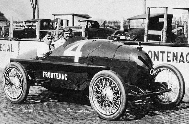 1915 American La France Duray and a great grill on 1922 Indy racer
