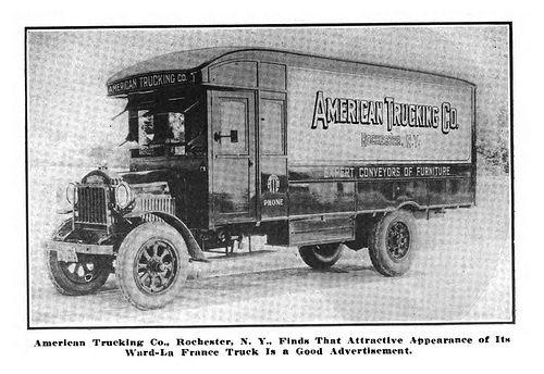 1921 Ward LaFrance 1921 American Trucking Company Motor Truck 1-03-21 DS