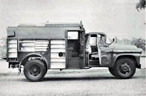 1958 Chevrolet Ward LaFrance Fire Truck Factory Photo