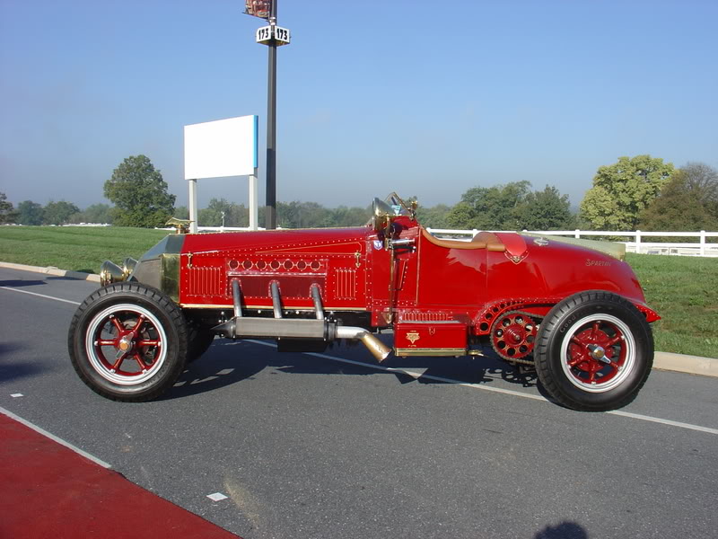 American LaFrance Firetruck chassis that has been converted into a speedster.